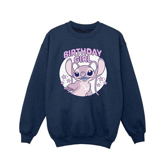 Lilo & Stitch Girls Birthday Sweatshirt / Navy Blue